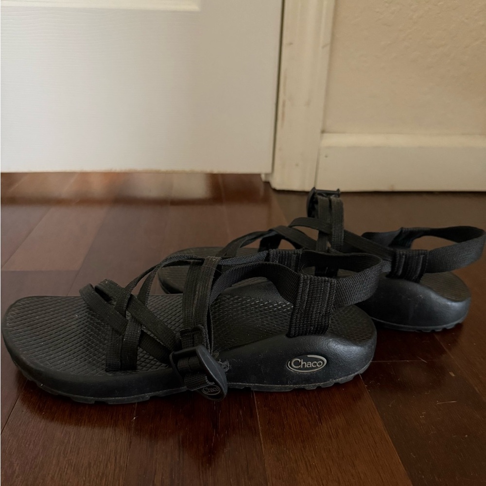 Chaco Black Strappy Sandals